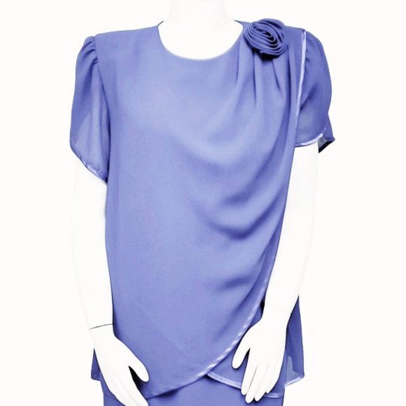 PATRA Violet Chiffon Maxi-dress - Picture 7 of 8